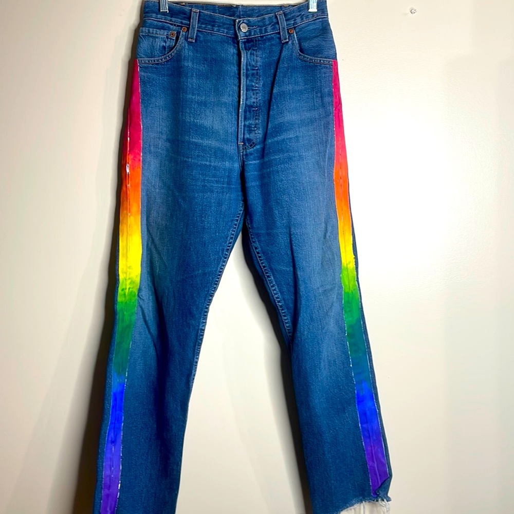 Levi’s One of a kind Hand Painted Levi’s